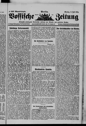 Vossische Zeitung on Jul 6, 1914