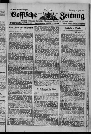 Vossische Zeitung vom 07.07.1914