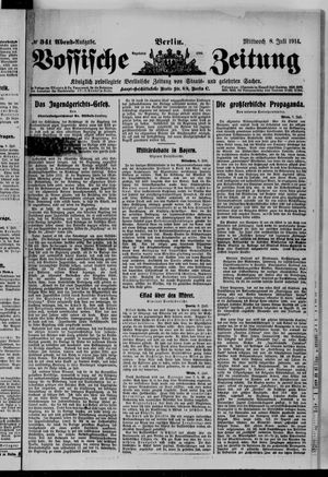 Vossische Zeitung on Jul 8, 1914