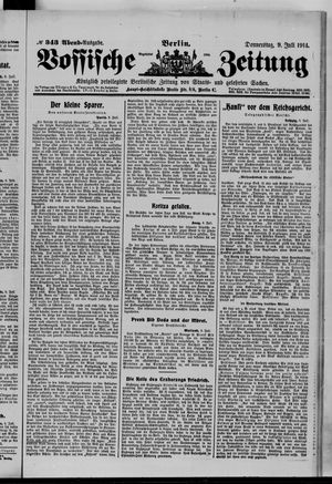 Vossische Zeitung vom 09.07.1914
