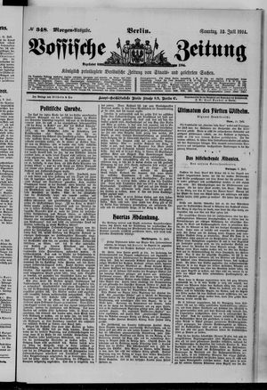 Vossische Zeitung vom 12.07.1914