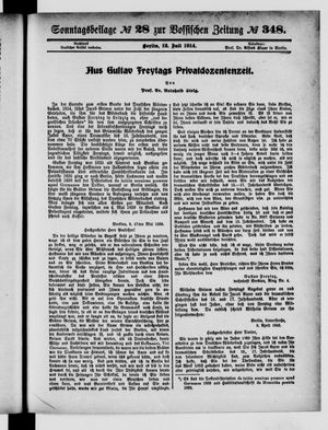 Vossische Zeitung vom 12.07.1914