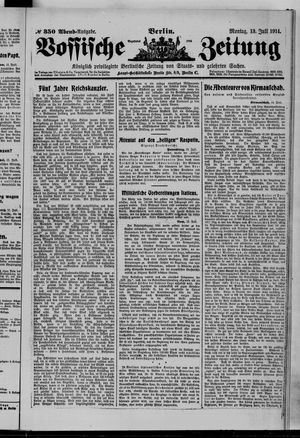 Vossische Zeitung on Jul 13, 1914