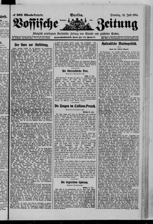Vossische Zeitung vom 21.07.1914