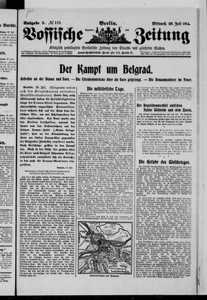 Vossische Zeitung vom 29.07.1914