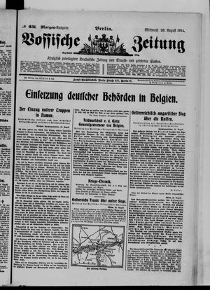 Vossische Zeitung vom 26.08.1914