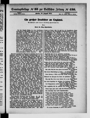 Vossische Zeitung vom 30.08.1914