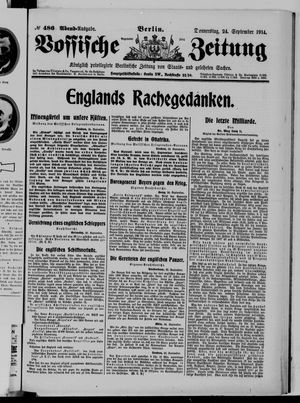 Vossische Zeitung vom 24.09.1914