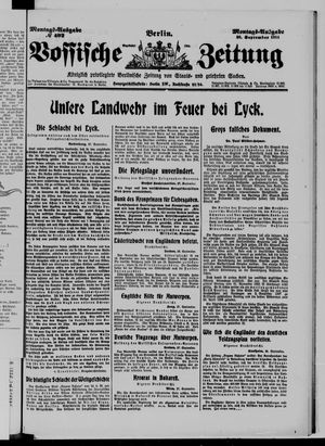 Vossische Zeitung vom 28.09.1914