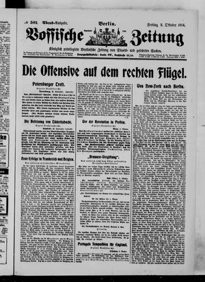 Vossische Zeitung vom 02.10.1914