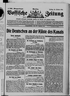 Vossische Zeitung vom 16.10.1914