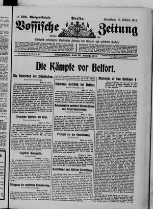 Vossische Zeitung vom 17.10.1914