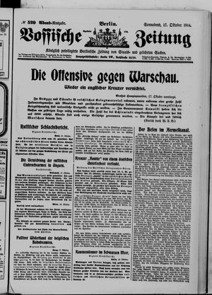 Vossische Zeitung vom 17.10.1914