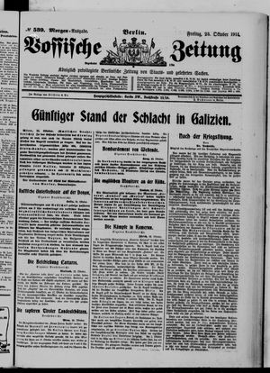 Vossische Zeitung vom 23.10.1914