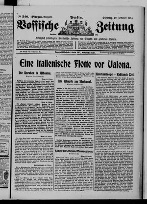 Vossische Zeitung on Oct 27, 1914