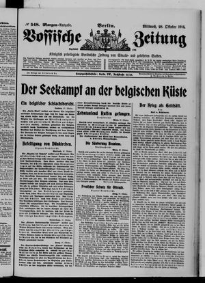 Vossische Zeitung vom 28.10.1914