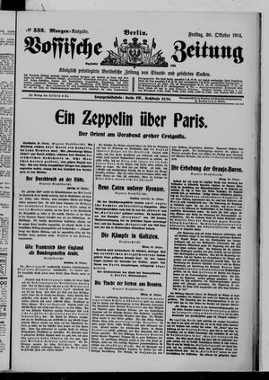 Vossische Zeitung vom 30.10.1914