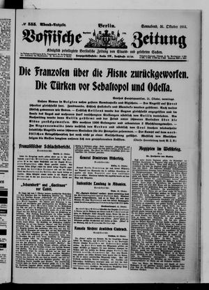 Vossische Zeitung vom 31.10.1914