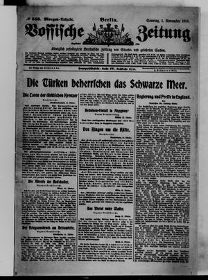 Vossische Zeitung vom 01.11.1914