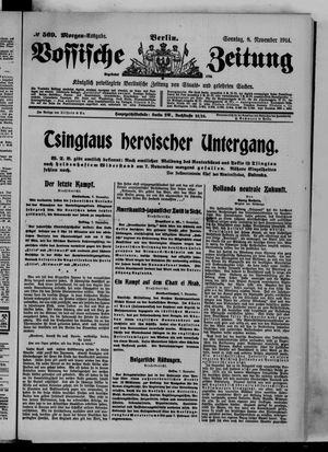 Vossische Zeitung vom 08.11.1914