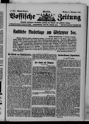 Vossische Zeitung vom 09.11.1914