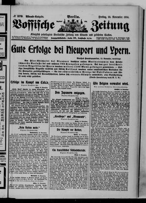 Vossische Zeitung vom 13.11.1914