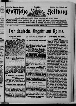 Vossische Zeitung vom 18.11.1914