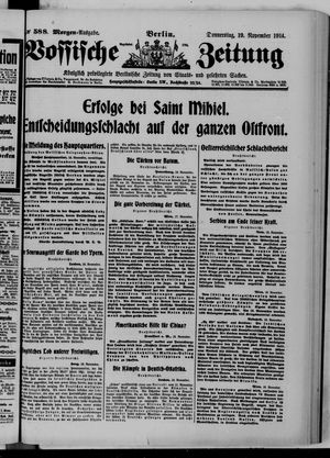Vossische Zeitung vom 19.11.1914