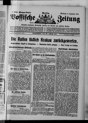 Vossische Zeitung vom 09.12.1914