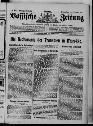 Vossische Zeitung vom 10.12.1914