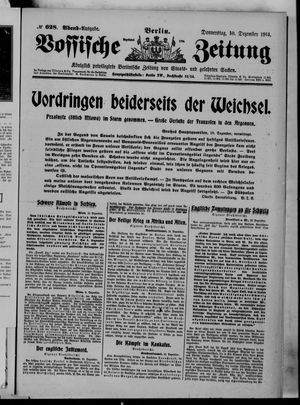 Vossische Zeitung vom 10.12.1914
