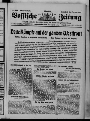 Vossische Zeitung vom 12.12.1914