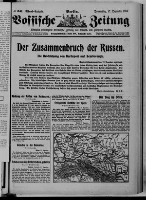 Vossische Zeitung vom 17.12.1914
