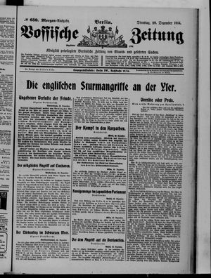 Vossische Zeitung vom 29.12.1914