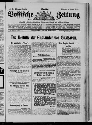 Vossische Zeitung on Jan 3, 1915