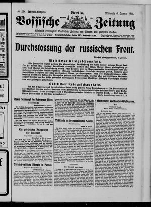 Vossische Zeitung vom 06.01.1915