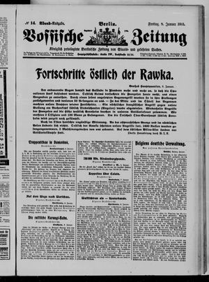 Vossische Zeitung on Jan 8, 1915