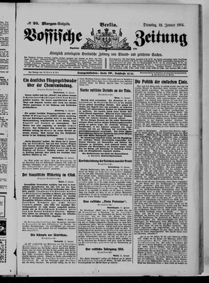 Vossische Zeitung vom 12.01.1915