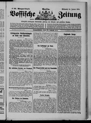 Vossische Zeitung vom 13.01.1915