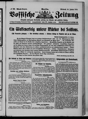 Vossische Zeitung vom 13.01.1915