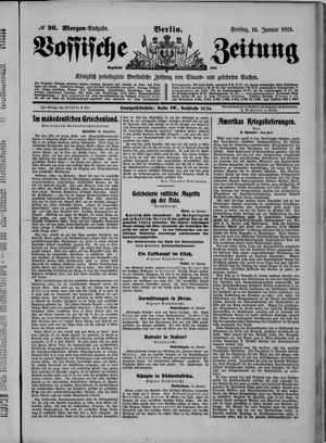 Vossische Zeitung vom 15.01.1915