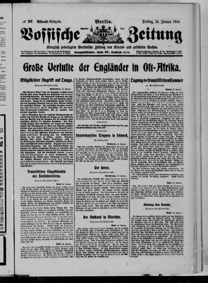 Vossische Zeitung vom 15.01.1915