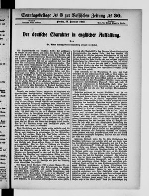 Vossische Zeitung vom 17.01.1915