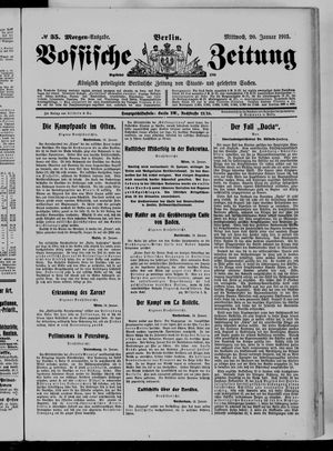 Vossische Zeitung on Jan 20, 1915