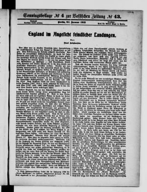 Vossische Zeitung on Jan 24, 1915