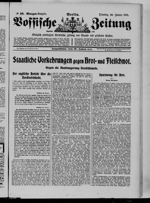 Vossische Zeitung vom 26.01.1915