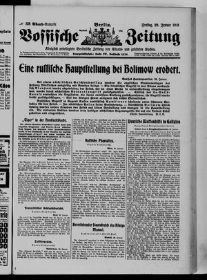 Vossische Zeitung vom 29.01.1915