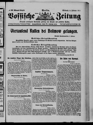 Vossische Zeitung vom 03.02.1915