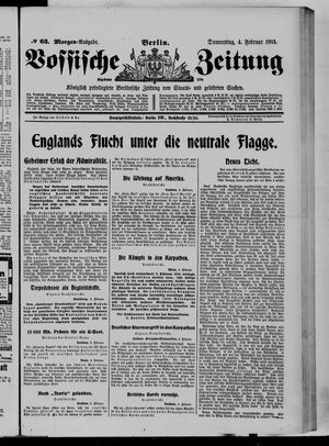 Vossische Zeitung vom 04.02.1915