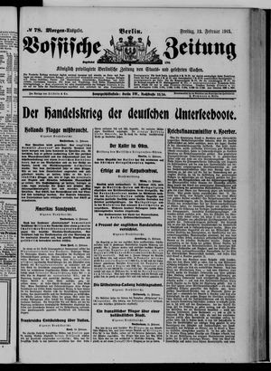 Vossische Zeitung on Feb 12, 1915